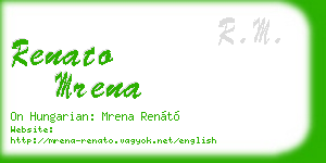 renato mrena business card